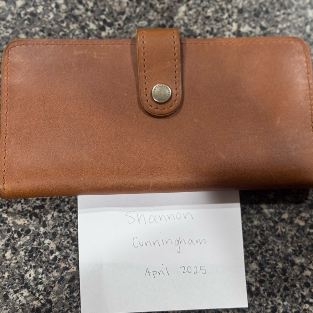 Portland leather honey large bifold wallet